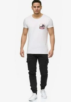 Indicode Jeans Cargobroeken Tapered Cargobroek August Heren Zwart -Indicode Jeans Verkoop 2023 36cb3c336acc1994673d97202fedff21