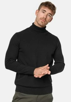 Indicode Jeans Coltruien Trui Heren Zwart -Indicode Jeans Verkoop 2023 370e00beabe04290360f902aa5fac391