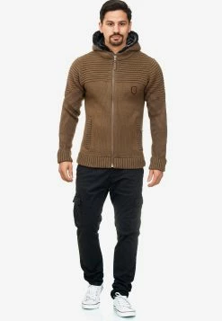 Indicode Jeans Vesten Gebreid Vest Lothian Heren Bruin -Indicode Jeans Verkoop 2023 380e2d3023ffe31a3adb91cb3eacb313