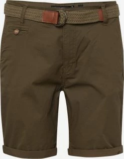 Indicode Jeans Shorts Regular Broek Conor Heren Olijfgroen