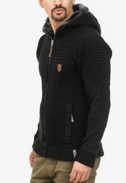 Indicode Jeans Vesten Gebreid Vest Lothian Heren Zwart -Indicode Jeans Verkoop 2023 388c96a2e06afdc695c6f1e09a0f9f55