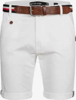 Indicode Jeans Chino Shorts Regular Chino Creel Heren Wit