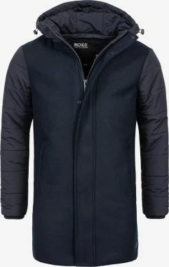Indicode Jeans Parkas Winterparka Ontario Heren Donkerblauw