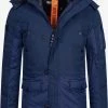 Indicode Jeans Parkas Winterparka Jarl Heren Blauw