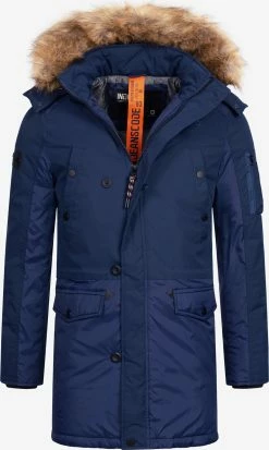 Indicode Jeans Parkas Winterparka Jarl Heren Blauw