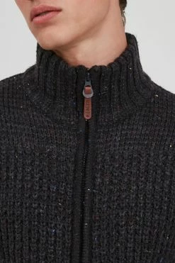 Indicode Jeans Vesten Gebreid Vest BERGEN Heren Donkergrijs -Indicode Jeans Verkoop 2023 3d10435bed66ffadad7daa9ba1955b9c