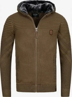 Indicode Jeans Vesten Gebreid Vest Lothian Heren Bruin