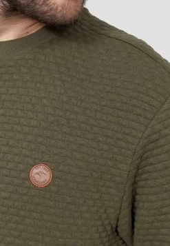 Indicode Jeans Sweatshirts Sweatshirt Dash Heren Olijfgroen -Indicode Jeans Verkoop 2023 3dae7ee2d6ca6bf7e18a5a711fe7133b