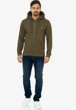 Indicode Jeans Sweatvesten Met Capuchon Sweatvest Braidwood Heren Kaki -Indicode Jeans Verkoop 2023 3dbb5e26f72366a4d9651b9ad0d4c10f