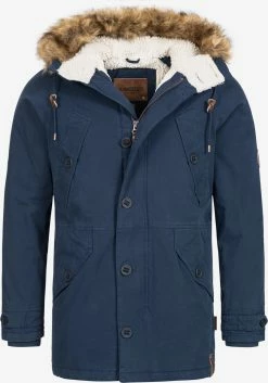 Indicode Jeans Parkas Winterparka Fann Heren Navy