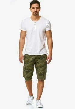 Indicode Jeans Cargo Shorts Regular Cargobroek Monroe Cargo ZA Heren Grasgroen -Indicode Jeans Verkoop 2023 40604dff4c6a3906b01f769af63aec92