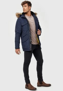 Indicode Jeans Parkas Winterparka Carpelan Heren Blauw -Indicode Jeans Verkoop 2023 40cf6e7a550d641494369368fdfa493d