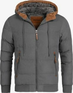 Indicode Jeans Winterjassen Winterjas Adeline Heren Donkergrijs