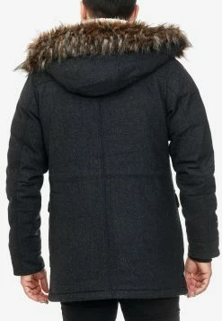 Indicode Jeans Parkas Winterparka Baynes Heren Zwart -Indicode Jeans Verkoop 2023 4389dde5dd85793c76688fcd5601ceab
