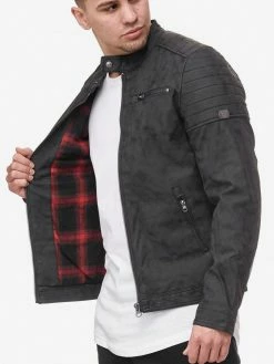 Indicode Jeans Jassen Tussenjas Manuel Heren Donkergrijs -Indicode Jeans Verkoop 2023 44587d0f8b290f3111b1c38eff495f56