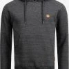 Indicode Jeans Hoodies Sweatshirt Heren Zwart Gemêleerd