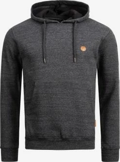 Indicode Jeans Hoodies Sweatshirt Heren Zwart Gemêleerd