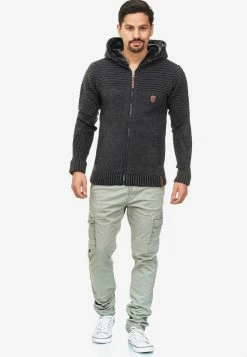 Indicode Jeans Vesten Gebreid Vest Lothian Heren Donkergrijs -Indicode Jeans Verkoop 2023 451786f1d6879839c250b405fb4c6ce0