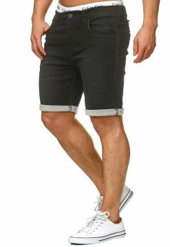 Indicode Jeans Denim Shorts Regular Jeans Lonar Heren Zwart
