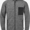 Indicode Jeans Fleece Jassen Fleece Jas Wilton Heren Grijs Gemêleerd