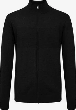 Indicode Jeans Vesten Gebreid Vest Ernoldo Heren Zwart