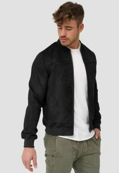 Indicode Jeans Leren Jassen Tussenjas Ibon Heren Zwart -Indicode Jeans Verkoop 2023 498ba9656d4ef23447c1e78b9a3954b2