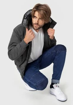 Indicode Jeans Winterjassen Winterjas Albany Heren Grijs -Indicode Jeans Verkoop 2023 4b1de8d3b5afc90787d0d5931b8e95a4