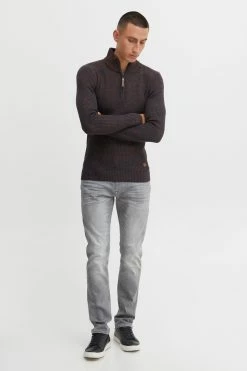 Indicode Jeans Coltruien Trui Idvalero Heren Navy / Bruin -Indicode Jeans Verkoop 2023 4b61fa06259ccfaef67a6fc81bb930df