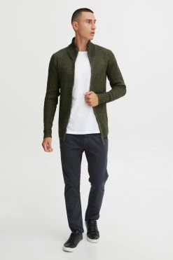 Indicode Jeans Vesten Gebreid Vest Heren Groen -Indicode Jeans Verkoop 2023 4bba9c7176d7fbdf45579b447a54260a