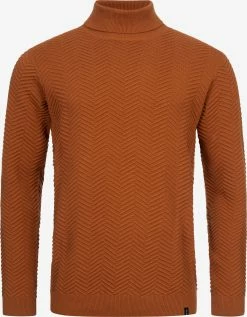 Indicode Jeans Coltruien Trui Saini Heren Donkeroranje