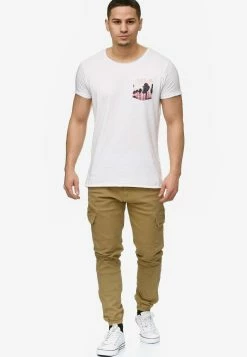 Indicode Jeans Cargobroeken Tapered Cargobroek August Heren Brokaat -Indicode Jeans Verkoop 2023 4c00889ad704f061eef8825d891ee98c