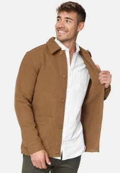 Indicode Jeans Tussenjassen Tussenjas Thanasis Heren Bruin -Indicode Jeans Verkoop 2023 4cd44bbc83ea47692b6004a40d1b3631