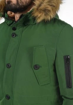 Indicode Jeans Parkas Winterparka Ruffy Heren Groen -Indicode Jeans Verkoop 2023 4e13929c6b59ae8bbb09a34f468e1715