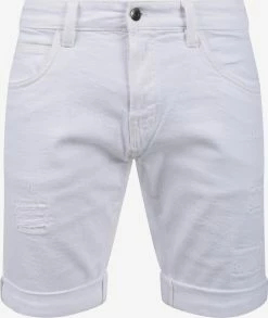 Indicode Jeans Denim Shorts Regular Broek Hallow Heren Wit