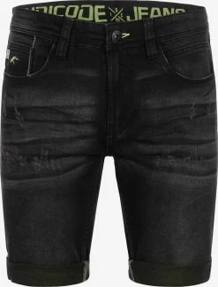 Indicode Jeans Denim Shorts Regular Jeans Zalento Heren Zwart