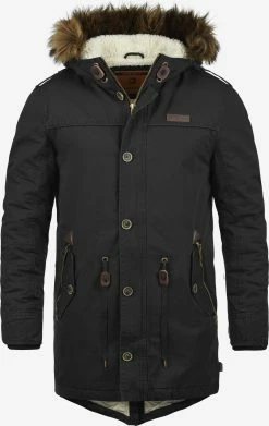 Indicode Jeans Parkas Winterparka Pulsoor Heren Zwart
