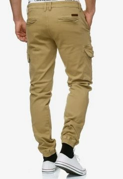 Indicode Jeans Cargobroeken Tapered Cargobroek August Heren Sand -Indicode Jeans Verkoop 2023 4f386d158cb118aea31782012736ffc7