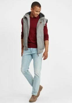 Indicode Jeans Bodywarmers Bodywarmer Lecter Heren Lichtgrijs -Indicode Jeans Verkoop 2023 5001da2a7eeebea4b0161dc6372ca72e