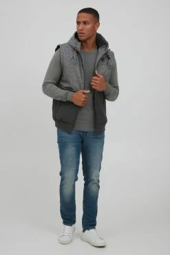 Indicode Jeans Bodywarmers Bodywarmer LECTER Heren Grijs -Indicode Jeans Verkoop 2023 51b6f94ab6537978a5458442980d4dcd