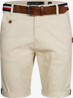 Indicode Jeans Chino Shorts Regular Chino Creel Heren Crème