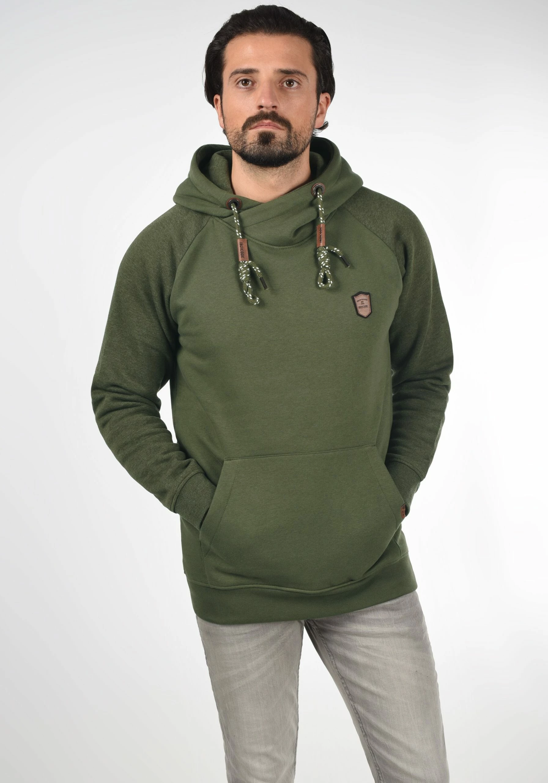 Indicode Jeans Hoodies Sweatshirt Toney Heren Groen 4 Indicode Jeans Hoodies Sweatshirt Toney Heren Groen - Afbeelding 2