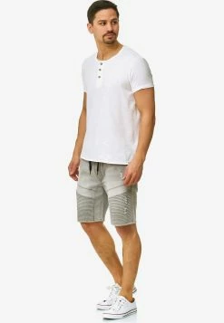 Indicode Jeans Denim Shorts Regular Jeans Ernest Heren Grijs -Indicode Jeans Verkoop 2023 52f5a5a7f0c55e5e8c3b26c9fbb726ee