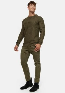 Indicode Jeans Crewneck Truien Trui Mirek Heren Groen -Indicode Jeans Verkoop 2023 548350a9854133a9b18149cf68b3f780
