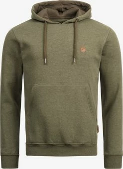 Indicode Jeans Hoodies Sweatshirt Gilmore Heren Groen Gemêleerd