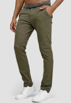 Indicode Jeans Chinos Regular Chino Massy Heren Groen -Indicode Jeans Verkoop 2023 59015a817852adcdb89ba182b2c62421