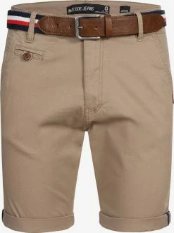 Indicode Jeans Chino Shorts Regular Chino Creel Heren Lichtbruin