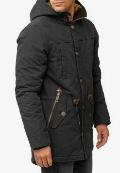 Indicode Jeans Parkas Winterparka Barge Heren Zwart Gemêleerd -Indicode Jeans Verkoop 2023 5d16f1cd7ad913cde7bf7f4e5d10df1c