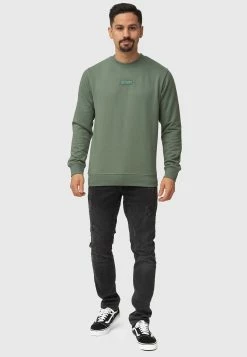 Indicode Jeans Sweatshirts Sweatshirt Baxter Heren Groen -Indicode Jeans Verkoop 2023 5d76eb8b436be95e7b423d889dacce05