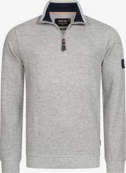 Indicode Jeans Coltruien Trui Dickson Heren Grijs Gemêleerd