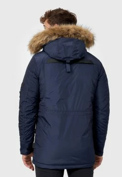 Indicode Jeans Parkas Winterparka Carpelan Heren Blauw -Indicode Jeans Verkoop 2023 5edf29bc766e37adb7746095bfe1d10e